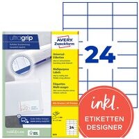 Avery Zweckform Paquet de 2400 �tiquettes multi-usages � 3474 �