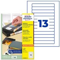 Avery Zweckform Paquet de 325 �tiquettes pour cassettes vid�o � L4746REV-25 �