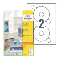 Avery Zweckform Paquet de 50 �tiquettes CD/DVD � L6015-25 �