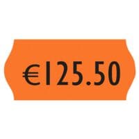 Paquet de 1500 �tiquettes pour �tiqueteur de produits et de prix (orange - permanent)