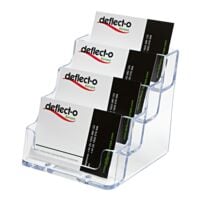 deflecto Support pour cartes de visites « deflecto® » 4 compartiments