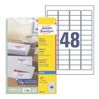 Avery Zweckform Paquet de 1200 �tiquettes adresse � J4791-25  �