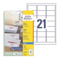 Avery Zweckform Paquet de 525 �tiquettes adresse � J8160-25 �