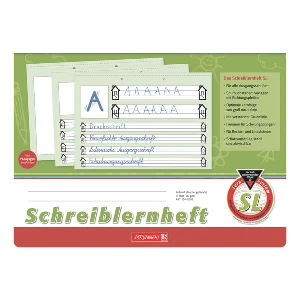 Schreiblernheft »1044040« A4 quer liniert (Lineatur SL)