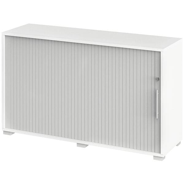 röhr Jalousienschrank »Objekt Plus« Schloss Anschlag links weiß, 120x74.5x40 cm