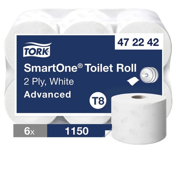 Toilettenpapier »SmartOne®« T8 System 2-lagig - 6 Rollen