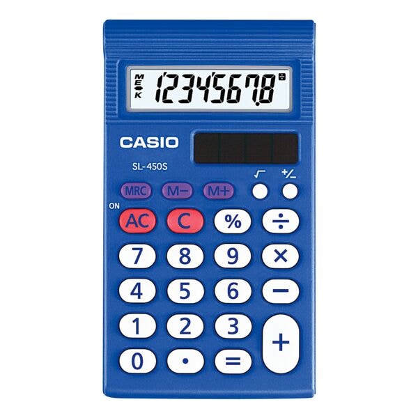 CASIO Taschenrechner »SL-450S« blau, 7.28x1.69x12 cm