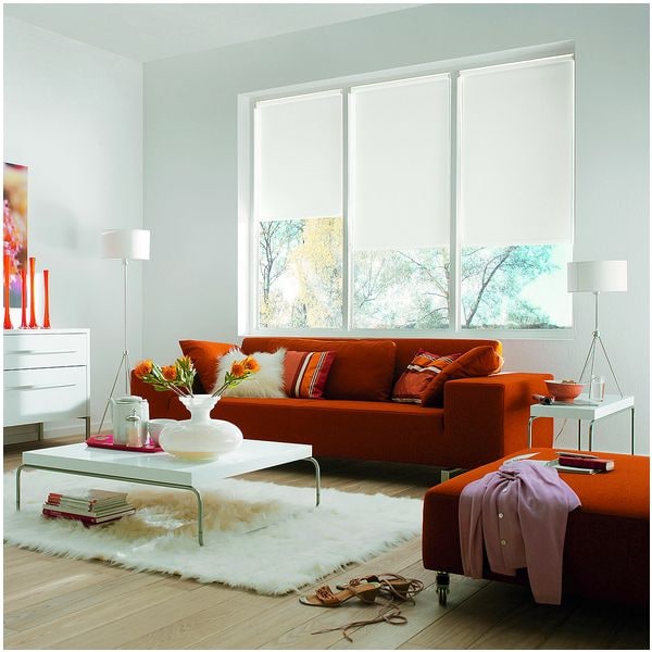 Büscher Sunlines Seitenzug-Rollo mit Verdunkelung - 1020x2400 mm weiß, 102x240 cm - Polyester