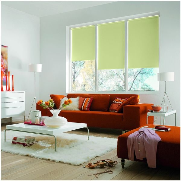 Büscher Sunlines Seitenzug-Rollo mit Lichtschutz grün, 122x180 cm - Polyester
