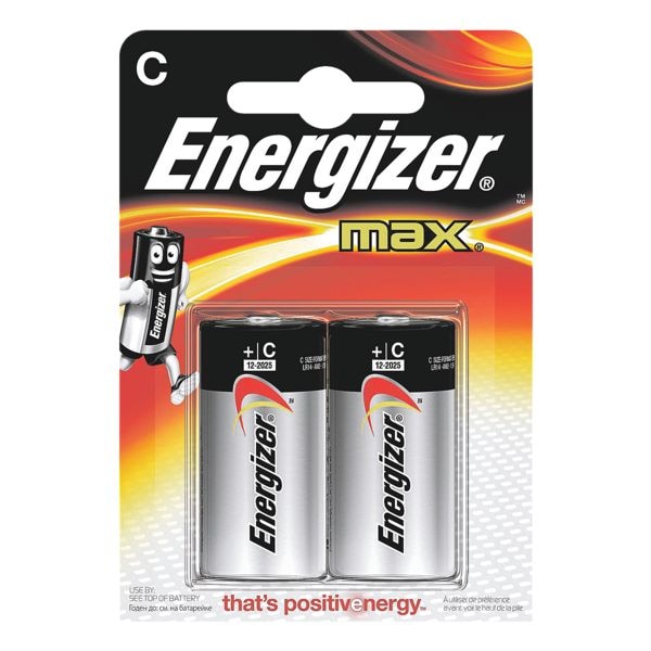 2er-Pack Batterien »Max Alkaline« C / Baby