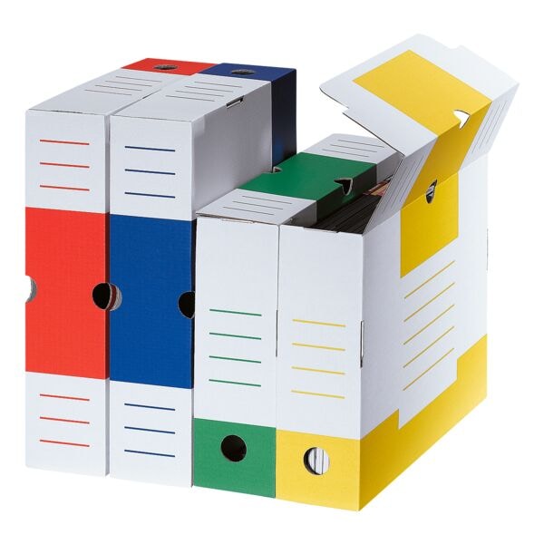 Archivschachtel »Color« 8,3 cm breit und farbig sortiert - 8 Stück