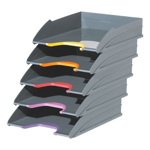 Durable 5x Briefablage »Varicolor&reg;« grau