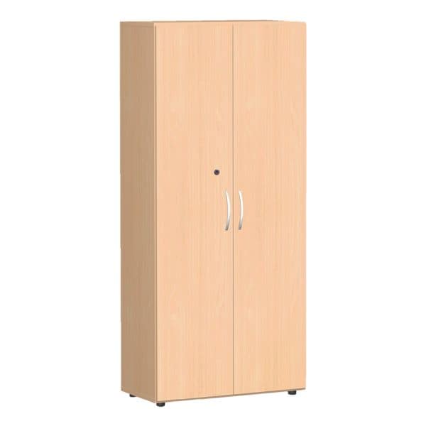 Geramöbel Flügeltürenschrank »New York« 5 OH 80 cm braun, 80x181x42 cm