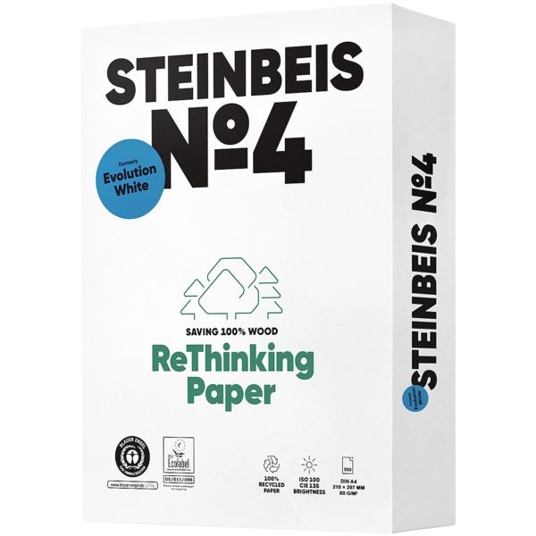 Steinbeis Recyclingpapier »Evolution White« weiß