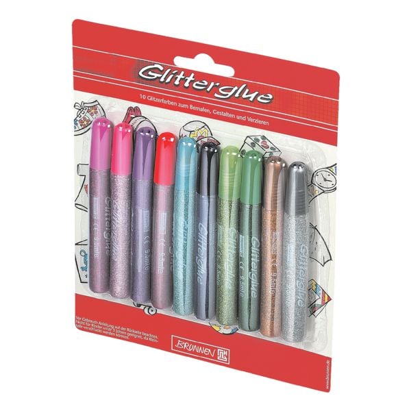 10er-Pack Glitzer-Kleber