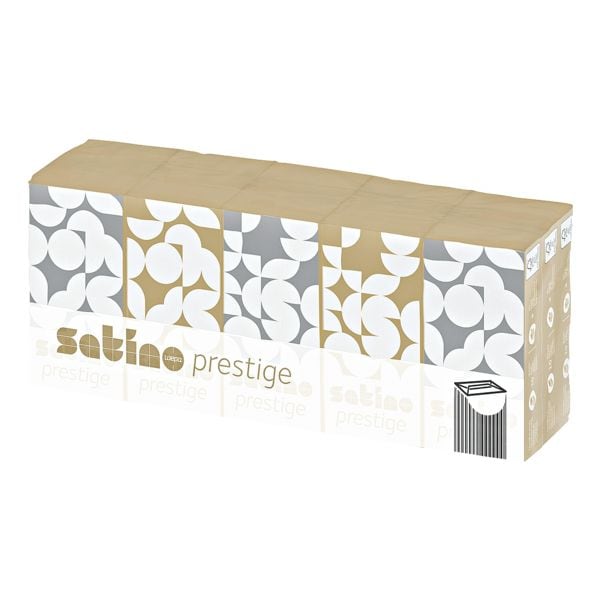 satino prestige Taschentücher 15x10 Stück weiß