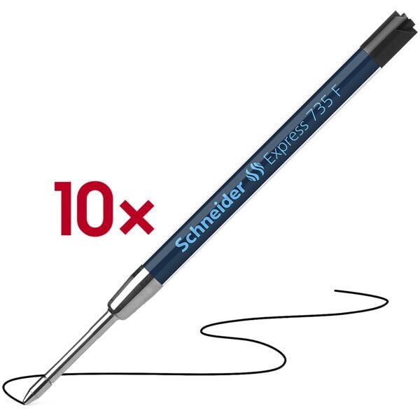 Schneider 10er-Pack Kugelschreiberminen »Express 735« 0, 4 Mm F Schwarz