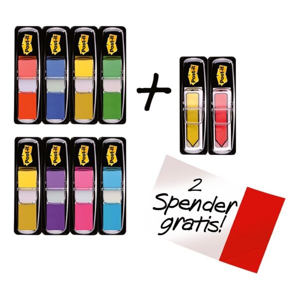Post-it Index Haftstreifen »Index Mini Promotionpack« 43,2 x 11,9 mm transparent, 4.32x1.19 cm