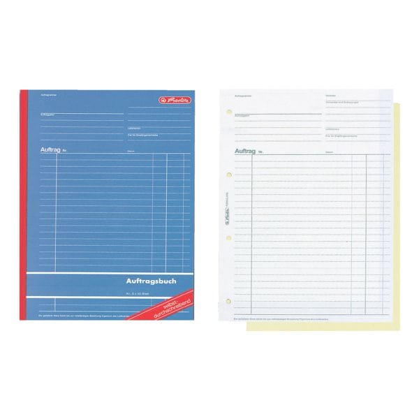 Herlitz Formularbuch »Auftrag« gelb, 21x29.7 cm