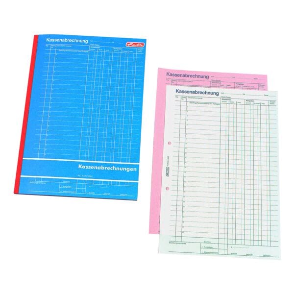 Herlitz Formularbuch »Kassenabrechnung« rosa, 21x29.7 cm