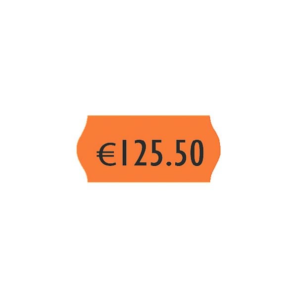 1500er Pack Etiketten für Preis-/Warenauszeichner (orange - permanent)
