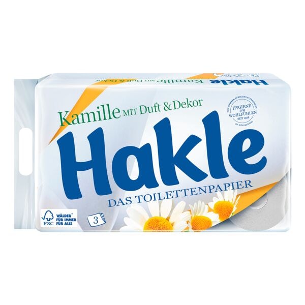 Toilettenpapier » Kamille« 3-lagig - 8 Rollen