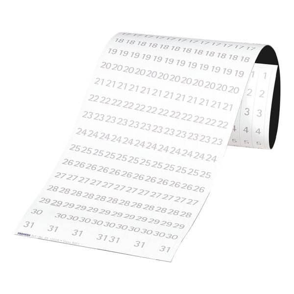 Franken Datumsstreifen »DS1203A« für »Franken Jahresplaner 27148« weiß, 1.4x67.5x0.3 cm