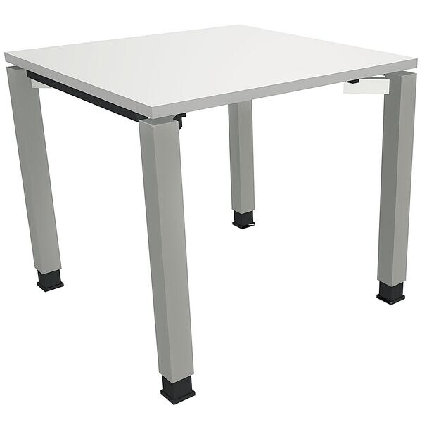 Manuell höhenverstellbarer Schreibtisch »Sidney« 80 cm 4-Fuß Quadratrohr