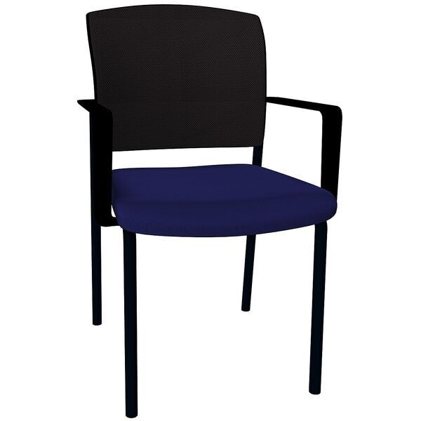 fm Büromöbel Stapelstuhl »Netgo« blau, 47x44.5 cm