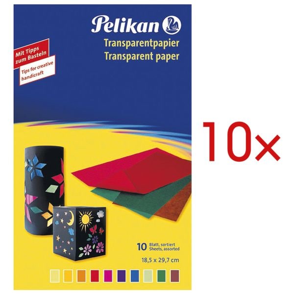 10 Pack Transparentpapier