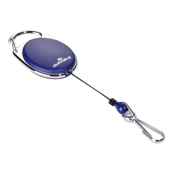 Durable Ausweishalter »Jojo Style« mit Federhaken blau, 5.6 cm