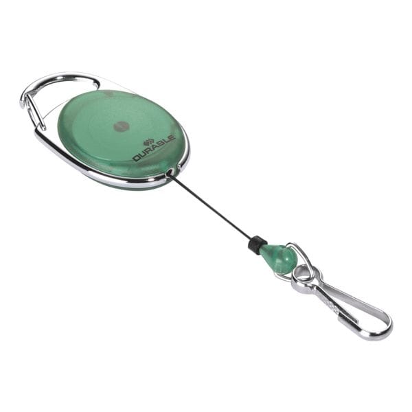 Durable Ausweishalter »Jojo Style« mit Federhaken grün, 5.6 cm