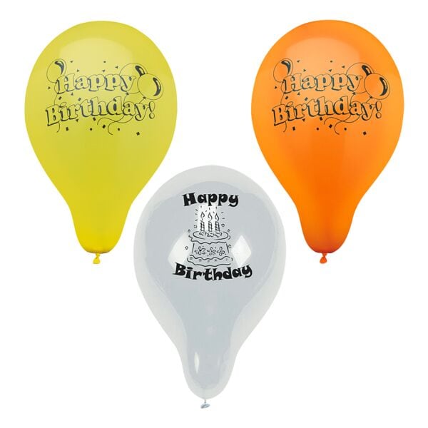 Luftballons »Happy Birthday«