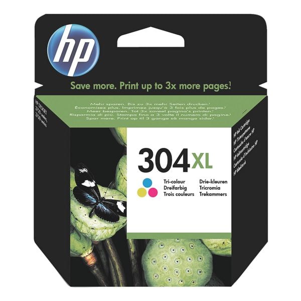 HP Tintenpatrone »HP N9K07AE« HP 304 XL mehrfarbig