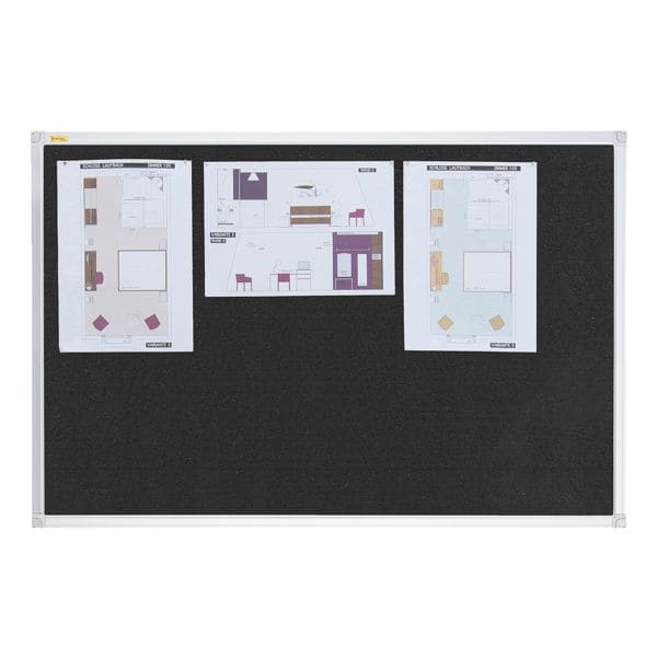Franken Filz-Pinnwand »X-tra! Line PT3305« 180 x 120 cm schwarz