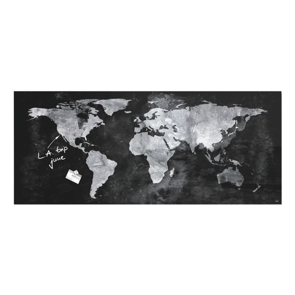 Glas-Magnettafel »Artverum World Map«