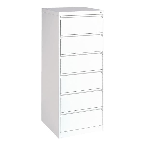 CP Karteischrank für A5 weiß, 55.3x135.7x59 cm