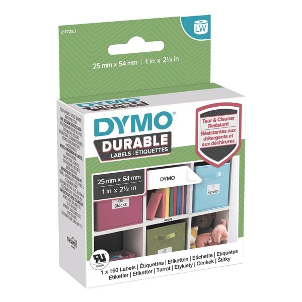 Dymo LabelWriter Kunststoff-Etiketten »2112283« 25 x 54 mm weiß