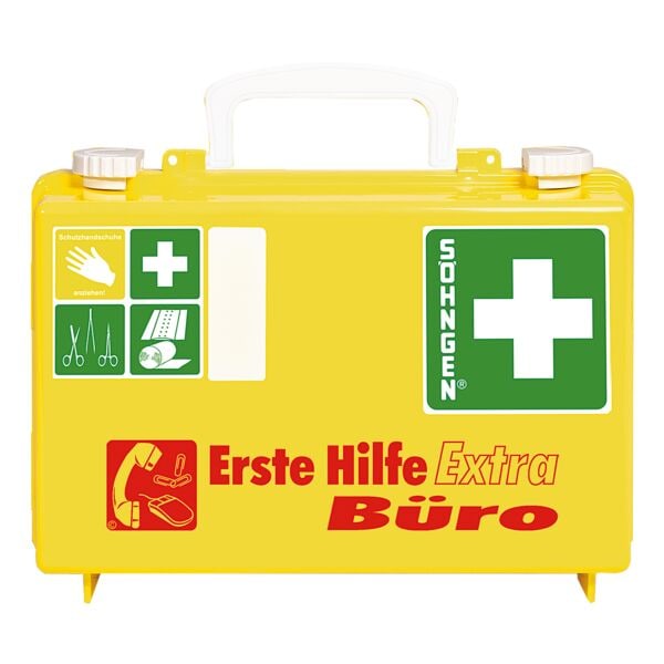 SÖHNGEN Erste Hilfe Koffer »extra BÜRO QUICK-CD« - nach überarbeiteter DIN 13157, 26x11x17 cm