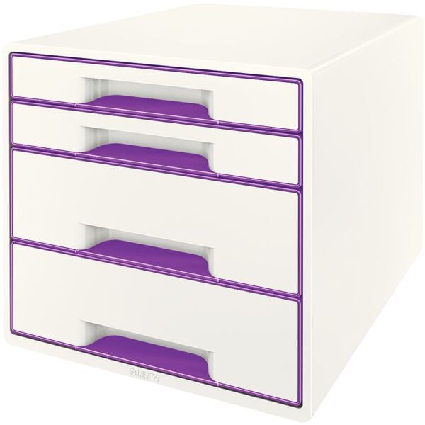 Leitz Schubladenbox »WOW Cube 5213« violett, 28.7x27x36.3 cm