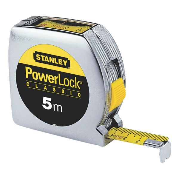 STANLEY Bandmaß »Powerlock« 5 m mit Sichtfenster, 1.9 cm