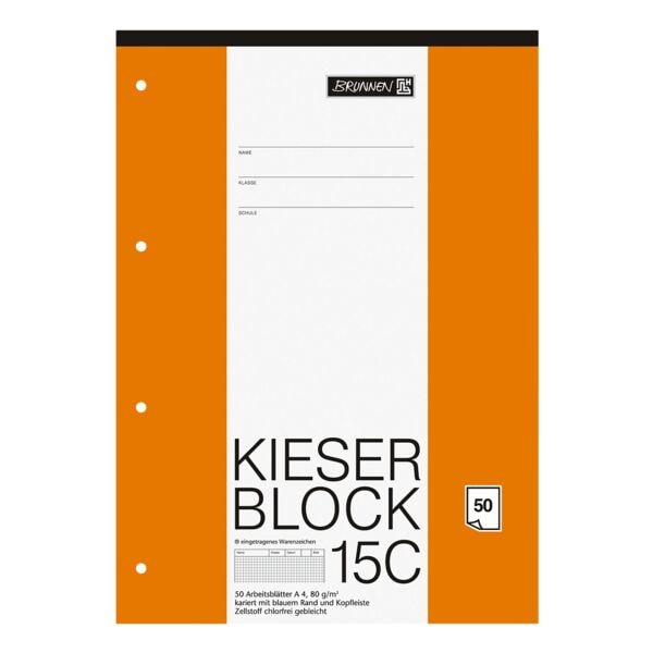 Kieserblock »KIESER 07 0015 C 1042925« A4 Sonderlineatur (Lineatur 22)
