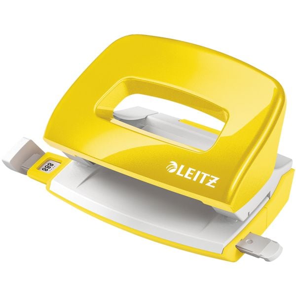 Leitz Locher »5060 NeXXt WOW Mini« gelb, 6.7x7.1x10 cm