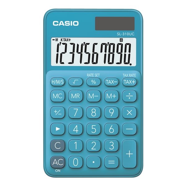 CASIO Taschenrechner »SL-310UC« blau, 7x0.8x11.8 cm