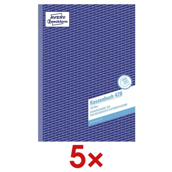 AKTION: 5x Formularbuch »Kassenbuch 426 (Steuerschiene 300)«