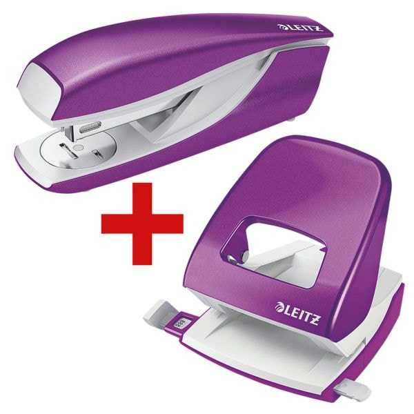 Leitz Tacker-Locher-Büroset »5502 & 5008 NeXXt WOW« violett