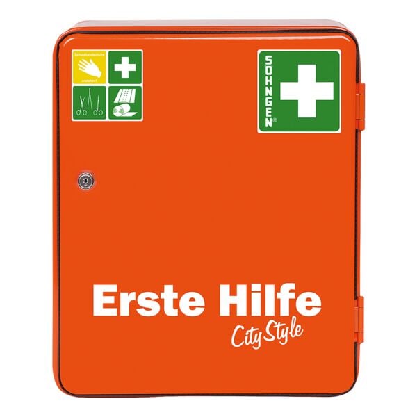 SÖHNGEN Verbandschrank »HEIDELBERG« City Style mit Füllung - nach überarbeiteter DIN 131, 30.2x36.2x14 cm