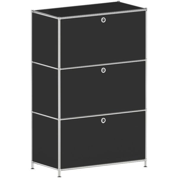 viasit Kommode »System 4« schwarz, 77.9x118.1x40.4 cm