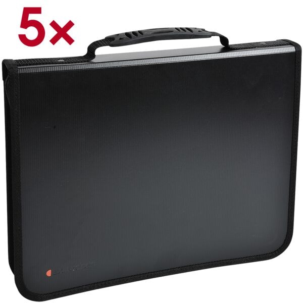 Exacompta 5x Konferenzmappe »Exactive&reg; Exafolder« Schwarz, 36x34x5.5 Cm