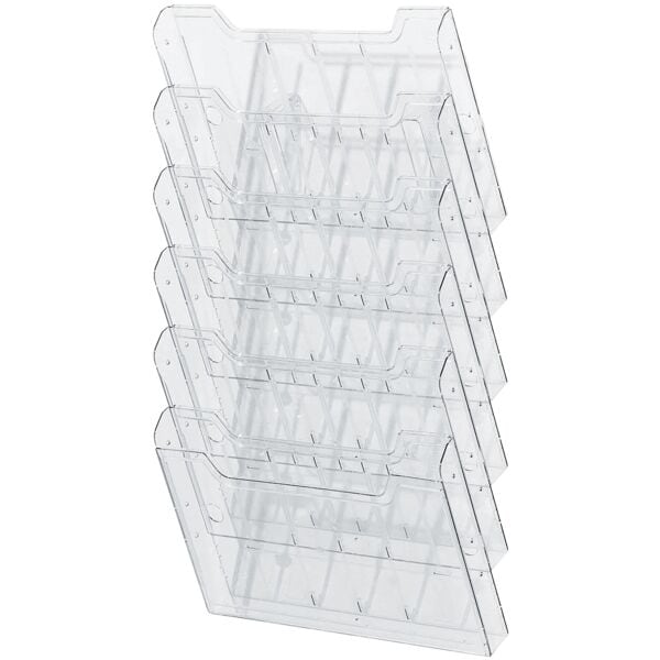 Exacompta Prospekthalter »Presentation« 6 Fächer Quer Transparent, 32.7x52.3x2.6 Cm